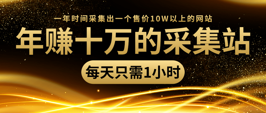 年赚十万的采集站，每天却只需要1小时，一年时间采集出一个售价10W以上的网站_微雨项目网