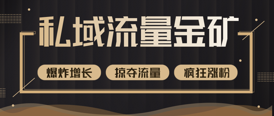 价值2200元私域流量的金矿，循环获取各大媒体精准流量，无限复制网红的精准流量！_微雨项目网