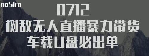 树敌‮习研‬社抖音无人直播暴力带货车载U盘必出单，单号单日产出300纯利润_微雨项目网