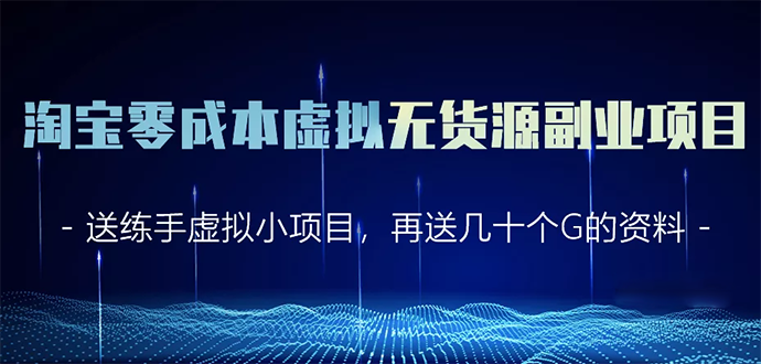 淘宝零成本虚拟无货源副业项目2.0 一个店铺可以产出5000左右的纯利润_微雨项目网