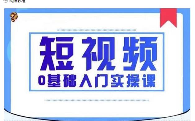 2021短视频0基础入门实操课，新手必学，快速帮助你从小白变成高手_微雨项目网