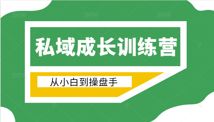 电商私域成长训练营，从小白到操盘手（价值999元）_微雨项目网