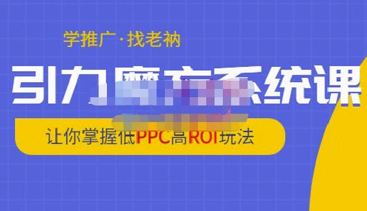 老衲·引力魔方系统课，让你掌握低PPC高ROI玩法，价值299元_微雨项目网