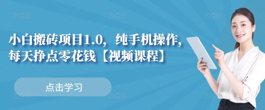 小白搬砖项目1.0，纯手机操作，每天兼职挣点零花钱_微雨项目网