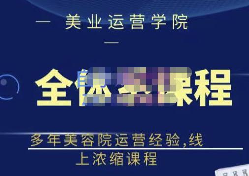 郑芳老师·网红美容院全套营销落地课程，多年美容院运营经验，线上浓缩课程_微雨项目网