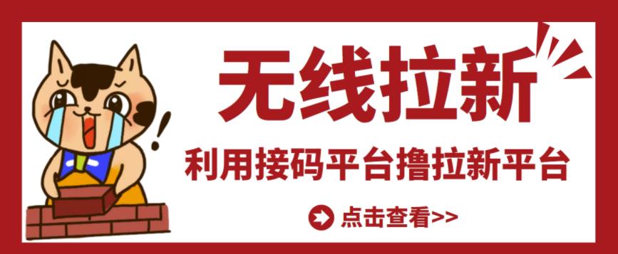 最新接码无限拉新项目，利用接码平台赚拉新平台差价，轻松日赚500+_微雨项目网