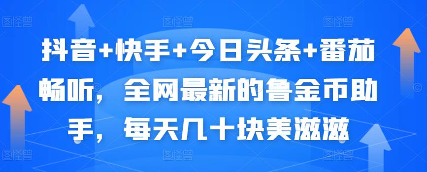 抖音+快手+今日头条+番茄畅听，全网最新的自动挂机撸金币，每天几十块美滋滋_微雨项目网