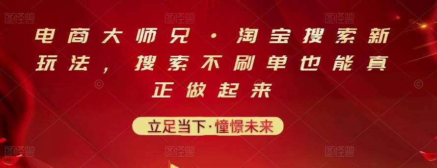 电商大师兄·淘宝搜索新玩法，搜索不刷单也能真正做起来_微雨项目网