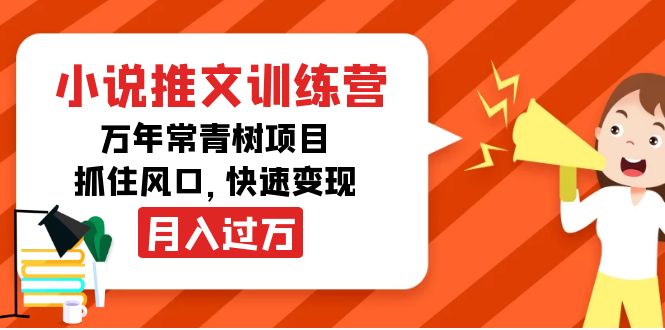 小说推文训练营，万年常青树项目，抓住风口，快速变现月入过万_微雨项目网