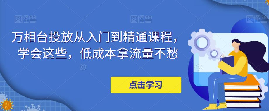 万相台投放从入门到精通课程，学会这些，低成本拿流量不愁_微雨项目网