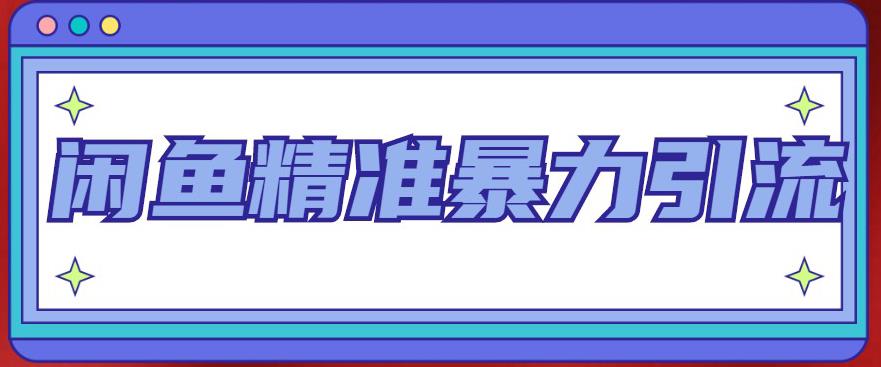 闲鱼精准暴力引流全系列课程，每天被动精准引流100+粉丝_微雨项目网