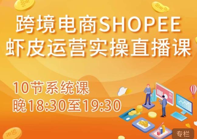 跨境电商Shopee虾皮运营实操直播课，从零开始学，入门到精通（10节系统课）_微雨项目网