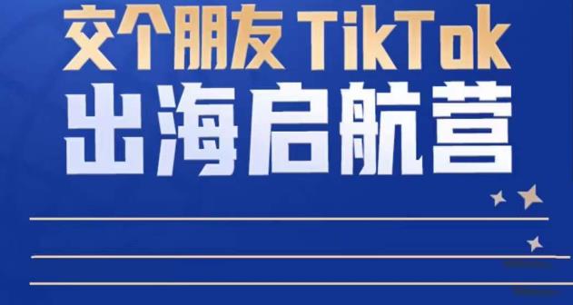 TikTok商家出海启航营：教你TikTok跨境电商的底层逻辑，即使是零基础的你也可以快速上手_微雨项目网