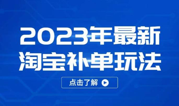 2023年最新淘宝补单玩法，18节课让教你快速起新品，安全不降权_微雨项目网