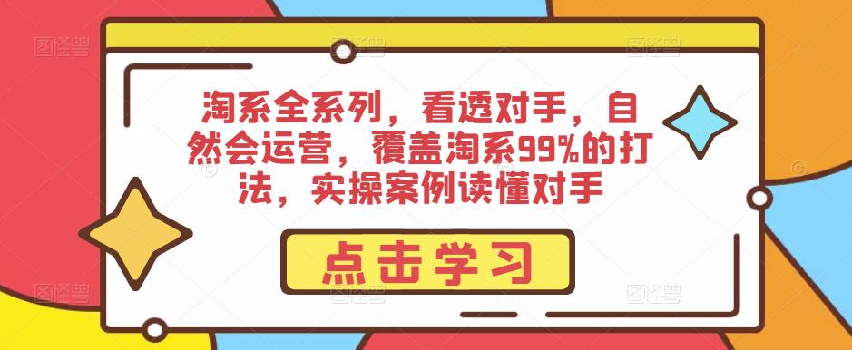 淘系全系列，看透对手，自然会运营，覆盖淘系99%的打法，实操案例读懂对手_微雨项目网