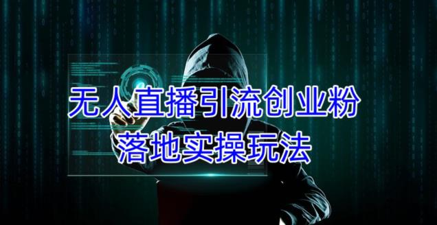 外面收费3980的无人直播引流创业粉落地实操玩法，单日引100+精准创业粉_微雨项目网