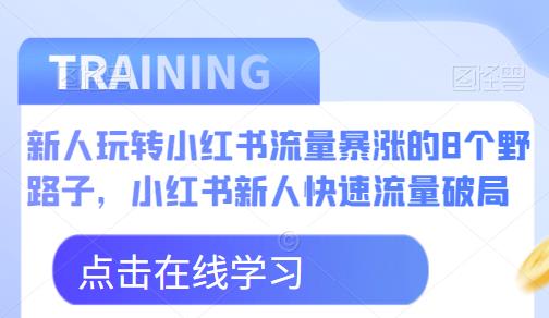 新人玩转小红书流量暴涨的8个野路子，小红书新人快速流量破局_微雨项目网