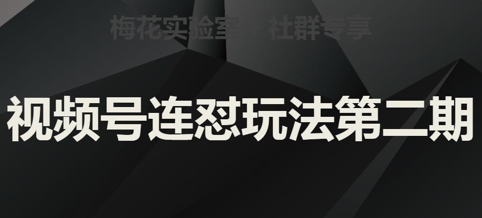 梅花实验室社群视频号连怼玩法第二期，实操讲解全部过程_微雨项目网