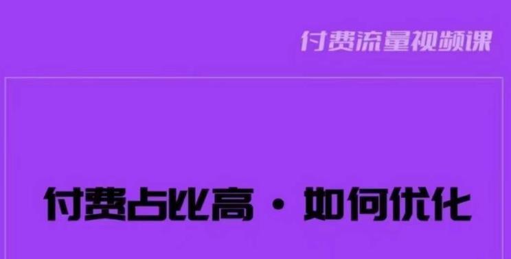 波波-付费占比高，如何优化？只讲方法，不说废话，高效解决问题！_微雨项目网