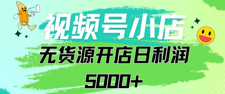 视频号无货源小店从0到1日订单量千单以上纯利润稳稳5000+【揭秘】_微雨项目网