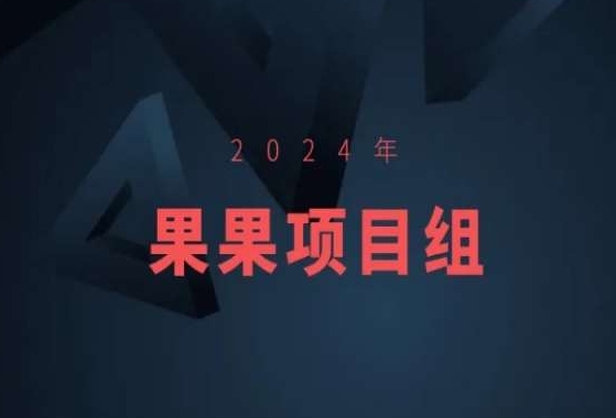 2024年果果项目组项目合集-果果最新项目_微雨项目网