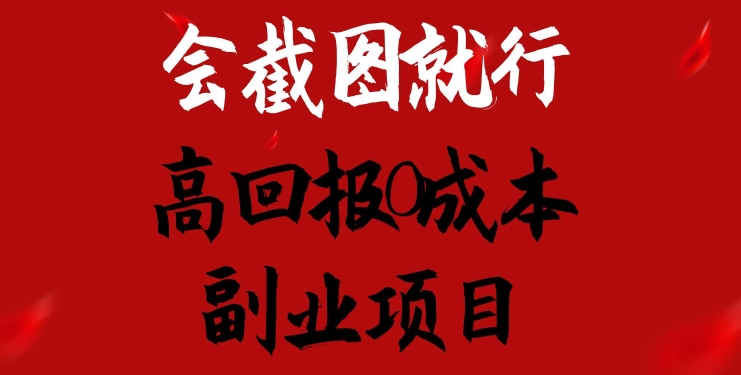 会截图就行，高回报0成本副业项目，卖离婚模板一天1.5k+【揭秘】_微雨项目网