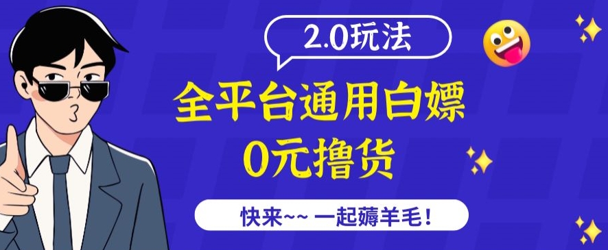 外面收费2980的全平台通用白嫖撸货项目2.0玩法【仅揭秘】_微雨项目网