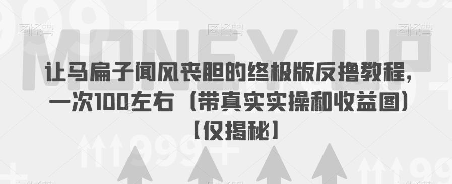 让马扁子闻风丧胆的终极版反撸教程，一次100左右（带真实实操和收益图）【仅揭秘】_微雨项目网