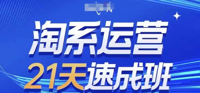 淘系运营21天速成班(更新24年5月)，0基础轻松搞定淘系运营，不做假把式_微雨项目网