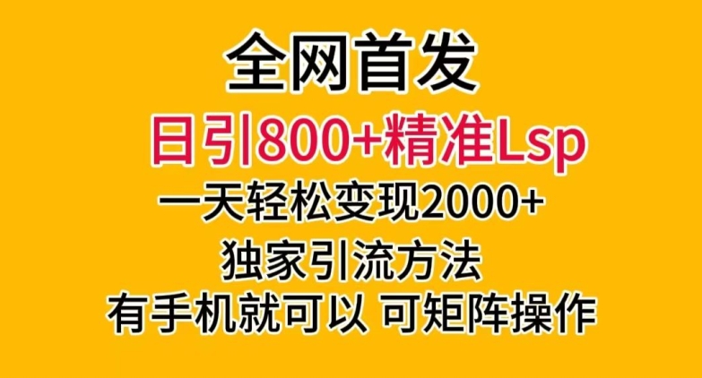 全网首发！日引800+精准老色批，一天变现2000+，独家引流方法，可矩阵操作【揭秘】_微雨项目网