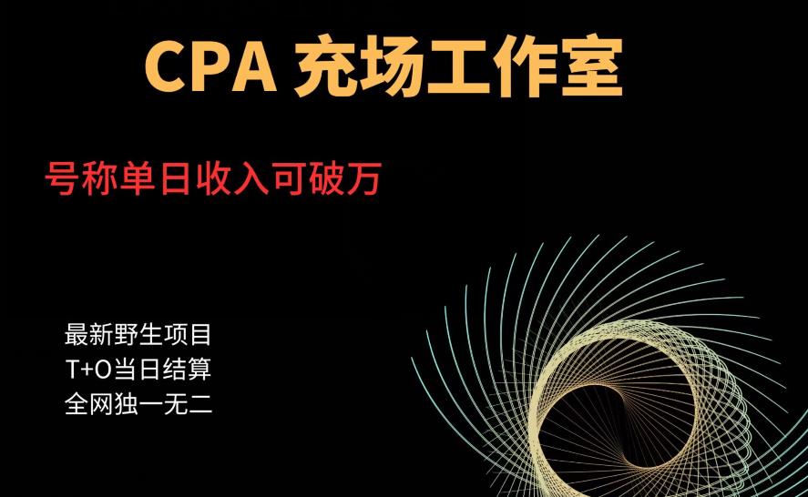 cpa充场工作室，号称单日收入10000+（揭秘）_微雨项目网