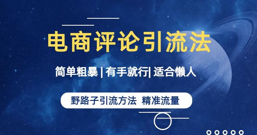 简单粗暴野路子引流-电商平台评论引流大法，适合懒人有手就行【揭秘】_微雨项目网