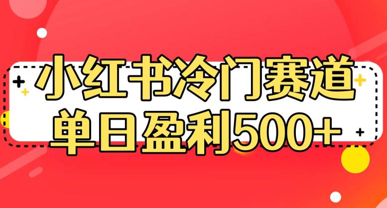 小红书冷门赛道，单日盈利500+【揭秘】_微雨项目网