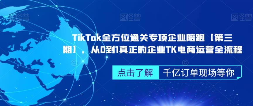 ‎TikTok全方位通关专项企业陪跑【第三期】，从0到1真正的企业TK电商运营全流程_微雨项目网