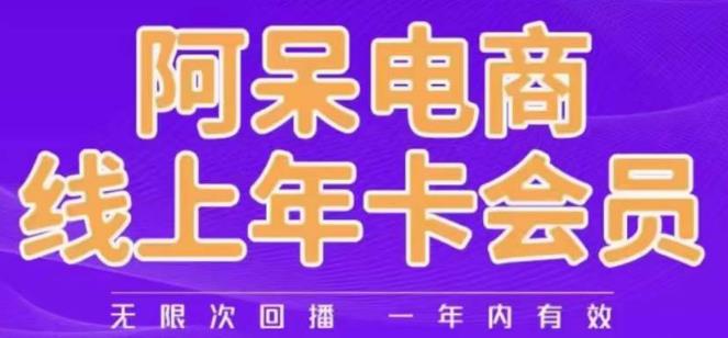 阿呆电商线上年会员，阿呆电商干货分享（更新中）_微雨项目网