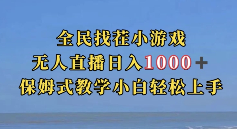 全民找茬小游戏直播玩法，抖音爆火直播玩法，日入1000+_微雨项目网