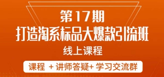 南掌柜-第17期打造淘系标品大爆款，5天线上课_微雨项目网