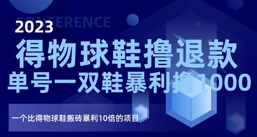 2023得物球鞋撸退款，单号一双鞋暴利撸1000，一个比得物球鞋搬砖暴利10倍的项目【揭秘】_微雨项目网