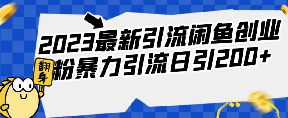 2023最新引流闲鱼创业粉暴力引流日引200+【揭秘】_微雨项目网