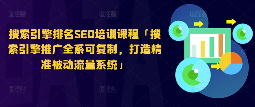 搜索引擎排名SEO培训课程「搜索引擎推广全系可复制，打造精准被动流量系统」_微雨项目网