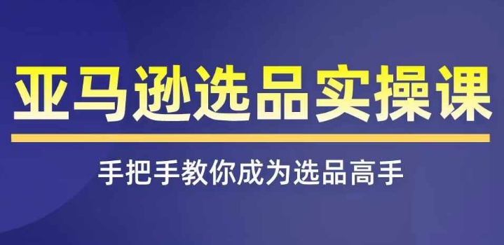 亚马逊选品实操课程，快速掌握亚马逊选品的技巧，覆盖亚马逊选品所有渠道_微雨项目网