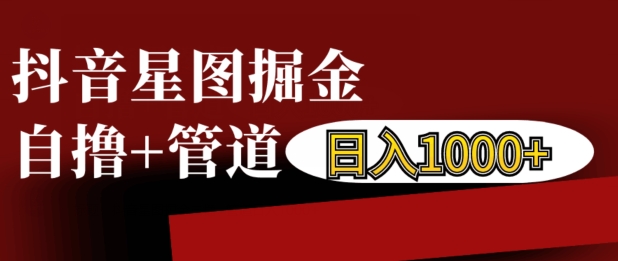 抖音星图掘金自撸，可以管道也可以自营，日入1k【揭秘】_微雨项目网