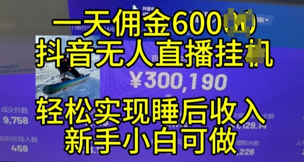 2024年11月抖音无人直播带货挂JI，小白的梦想之路，全天24小时收益不间断实现真正管道收益【揭秘】_微雨项目网