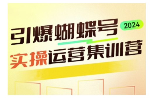 引爆蝴蝶号实操运营，助力你深度掌握蝴蝶号运营，实现高效实操，开启流量变现之路_微雨项目网