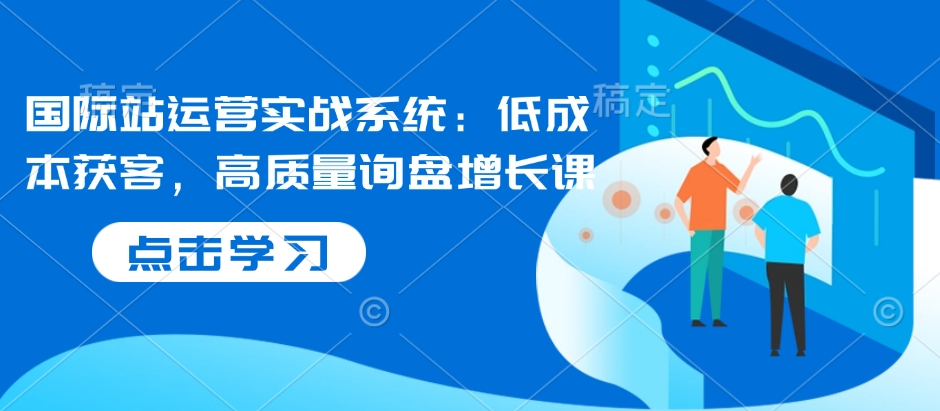 国际站运营实战系统：低成本获客，高质量询盘增长课_微雨项目网