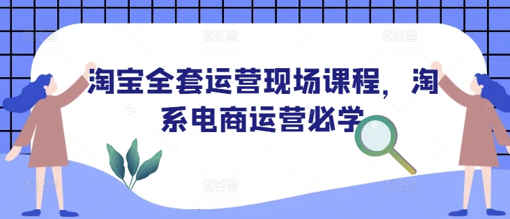 淘宝全套运营现场课程，淘系电商运营必学_微雨项目网