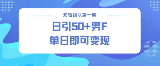 男粉引流新方法不违规，当日即可变现_微雨项目网