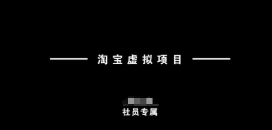 淘宝虚拟项目，从理论到实操，新手也能快速上手_微雨项目网