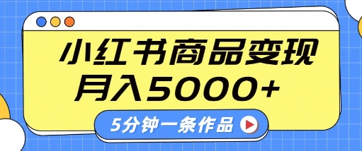 小红书字幕作品玩法，商单变现月入5k+，5分钟一条作品_微雨项目网