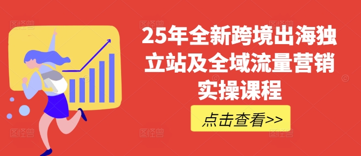 25年全新跨境出海独立站及全域流量营销实操课程，跨境电商独立站TIKTOK全域营销普货特货玩法大全_微雨项目网